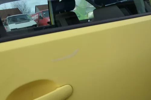 VW Polo 9N 9N3 Tür hinten rechts 4/5-Türer gelb LD1B - ohne Anbauteile (163792)