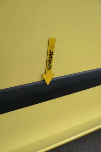 VW Polo 9N 9N3 Tür hinten links 4/5-Türer gelb LD1B - ohne Anbauteile (163797)