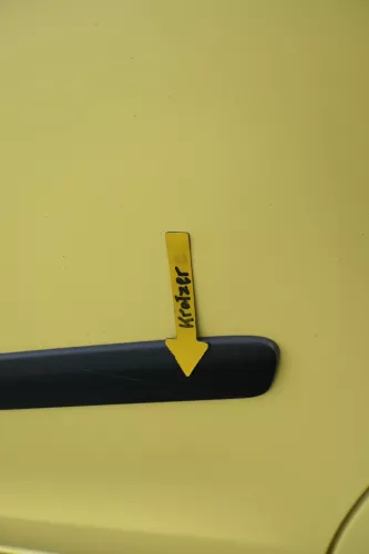 VW Polo 9N 9N3 Tür hinten links 4/5-Türer gelb LD1B - ohne Anbauteile (163797)