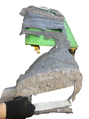 VW Beetle 9C Dämmung unter Teppich Innenraumteppich Innen Bodenbelag Dämpfung (163939)