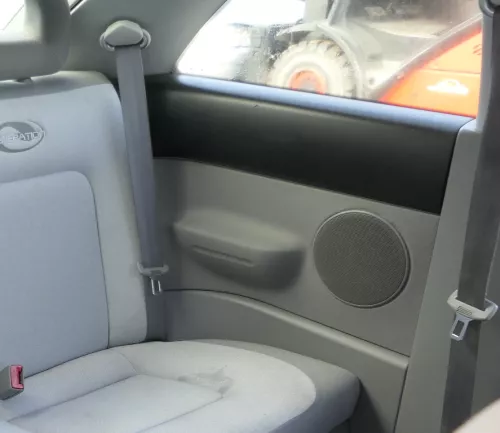 VW New Beetle Gurt hinten rechts grau