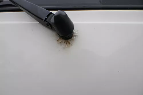 VW T4 Transporter Heckklappe Klappe hinten Kofferraumklappe weiß R902 (164079)