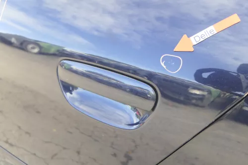 Audi A6 4B C5 Tür Türblatt hinten links blau LZ5L nur Türblatt (164110)