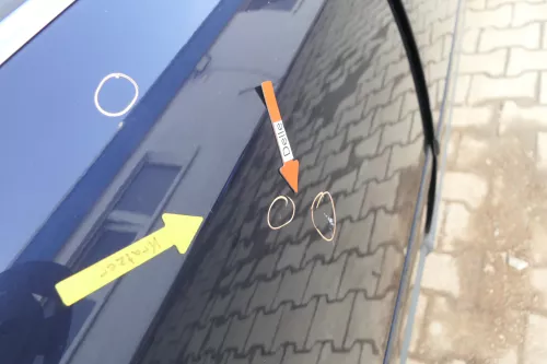 Audi A6 4B C5 Tür Türblatt hinten rechts blau LZ5L (164111)