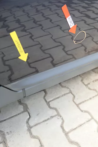 Audi A6 4B C5 Tür Türblatt hinten rechts blau LZ5L (164111)