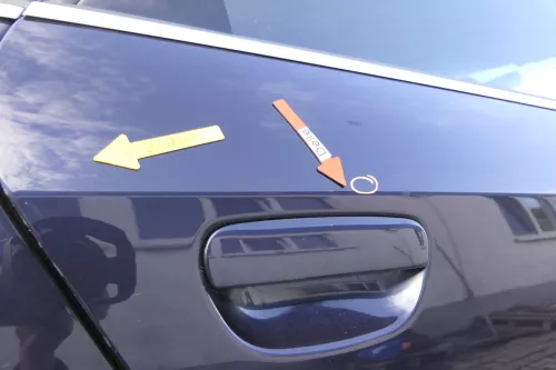 Audi A6 4B C5 Tür Türblatt hinten rechts blau LZ5L (164111)