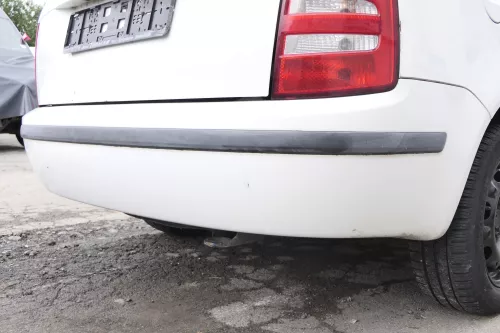 Skoda Fabia 6Y Kombi Combi Stoßstange hinten Heckstoßstange weiß LF9E (164162)