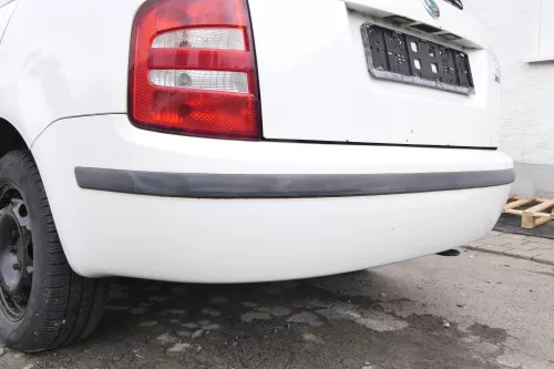 Skoda Fabia 6Y Kombi Combi Stoßstange hinten Heckstoßstange weiß LF9E (164162)