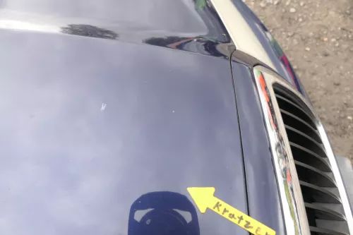 Skoda Fabia 6Y Motorhaube Klappe vorne blau LF5U mit Grill vorn (164183)