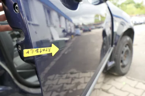 Skod Fabia 6Y Kombi Limousine Tür vorne rechts Beifahrertür blau LF5U ohne Anbau (164189)