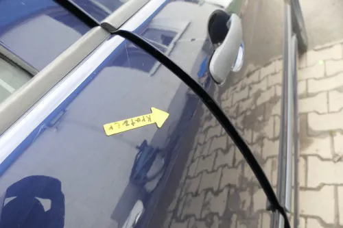 Skoda Fabia 6Y Limousine Schrägheck Tür hinten rechts blau LF5U (164190)