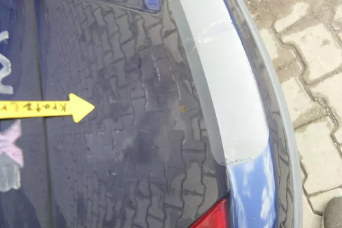 Skoda Fabia 6Y6 Schrägheck Heckklappe Kofferraumklappe hinten blau LF5U (164192)
