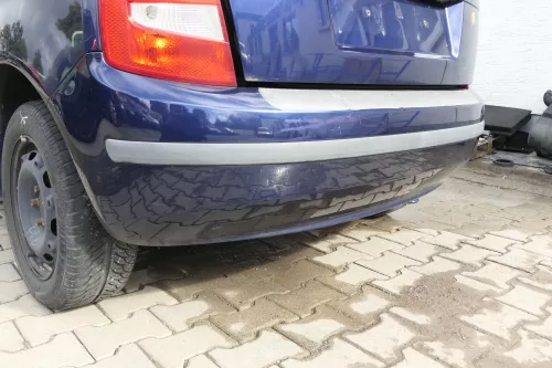 Skoda Fabia 6Y Schrägheck Stoßstange hinten Heckstoßstange blau LF5U (164193)