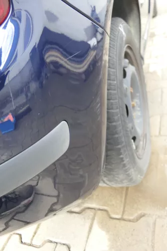 Skoda Fabia 6Y Schrägheck Stoßstange hinten Heckstoßstange blau LF5U (164193)