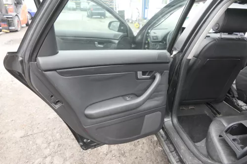 4x Audi A4 8E B6 Türverkleidung Verkleidung Tür schwarz Leder (164246)