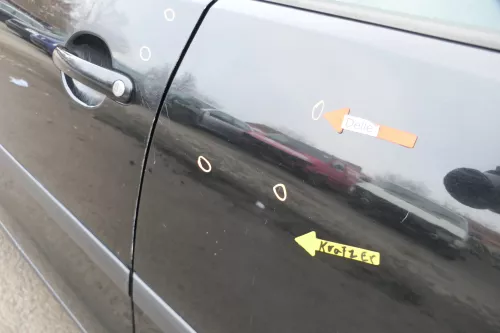 VW Polo 9N 9N3 Tür hinten links 4/5-Türer schwarz L041 - ohne Anbauteile (164270)