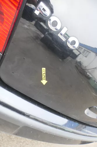 VW Polo 9N3 9N Heckklappe Kofferraumklappe Klappe schwarz L041 - ohne Anbauteile (164274)