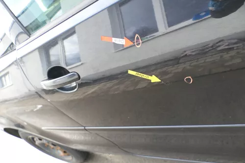 VW Polo 9N 9N3 Tür vorne rechts Beifahrertür 2/3-Türer schwarz LC9Z ohneAnbautei (164313)