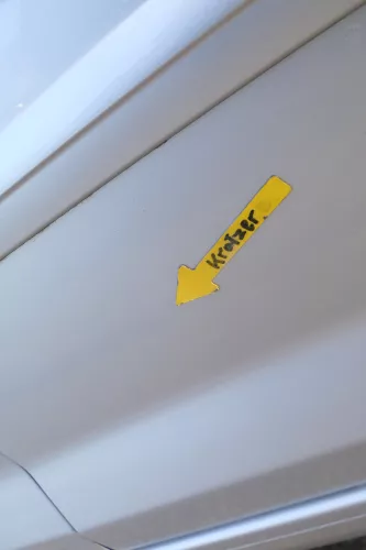 VW Golf Plus 5M 6 521 Türblatt Tür Blech hinten links grau silber LA7W + Rahmen (164362)