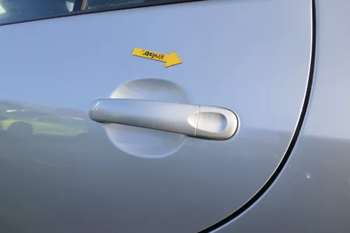 VW Golf Plus 5M 6 521 Türblatt Tür Blech hinten links grau silber LA7W + Rahmen (164362)