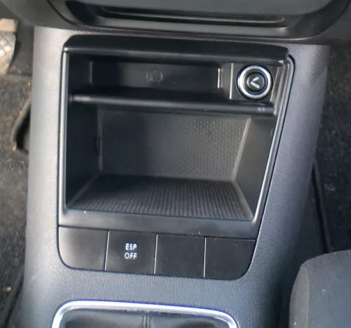 VW Golf Plus 5M Fach Ablagefach Zigarettenanzünder vorne anthrazit