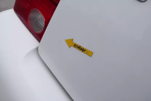 VW Lupo 6X Heckklappe Klappe Kofferraumklappe Scheibe weiß LB9A ohneAnbautei (164403)