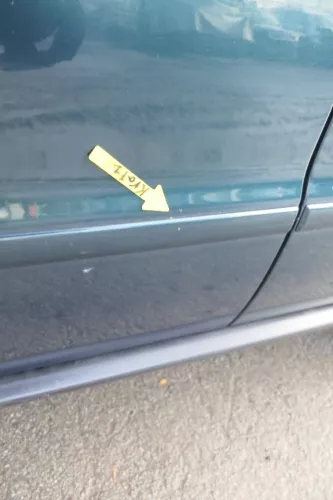 Audi A4 B5 Tür nur Türblatt vorne links Fahrertür grün LZ6U Kombi od Limo (164424)