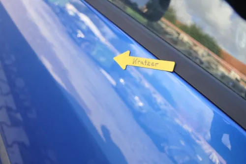 VW Touran 1T 1T3 Tür vorne links Fahrertür blau LA5X OHNE Anbauteile Cross (164455)