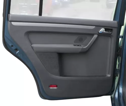 VW Touran 1x Türverkleidung Verkleidung Tür hinten links anthrazit Lautsprecher