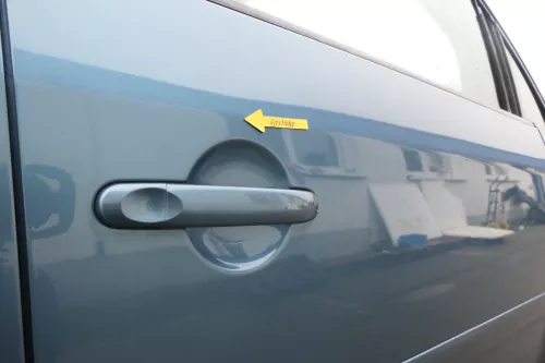 VW Touran 1T3 1T Tür vorne rechts Beifahrertür blau gürn LC5Q ohne Anbauteile (164473)