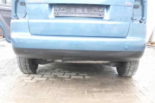 VW Touran 1T Stoßstange hinten Heckstoßstange Stoßfänger blau grün LC5Q