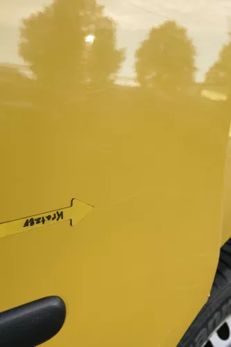 VW Caddy 3 2k Beifahrertür Tür hinten links gelb Post L132 Schiebetür (164543)