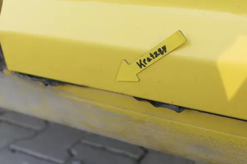 VW Caddy 3 2k Beifahrertür Tür hinten links gelb Post L132 Schiebetür (164543)