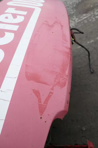 VW T4 Transporter Pritsche Motorhaube Haube Klappe vorne rot Kurze AC0 (164663)