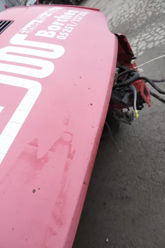 VW T4 Transporter Pritsche Motorhaube Haube Klappe vorne rot Kurze AC0 (164663)