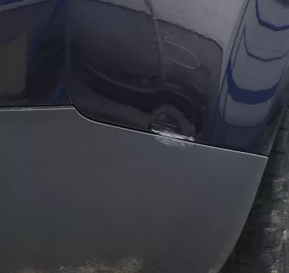 Audi A4 8E B6 Kombi Avant Stoßstange hinten mit Spoiler lila blau LY5K (164731)