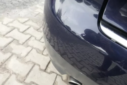 Audi A4 8E B6 Kombi Avant Stoßstange hinten mit Spoiler lila blau LY5K (164731)