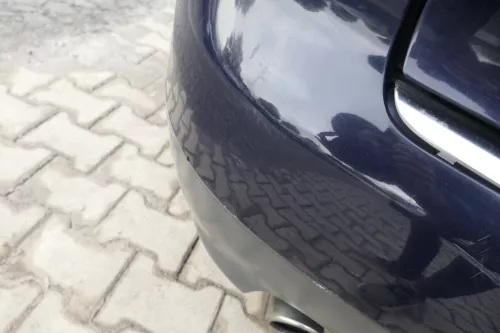 Audi A4 8E B6 Kombi Avant Stoßstange hinten mit Spoiler lila blau LY5K (164731)