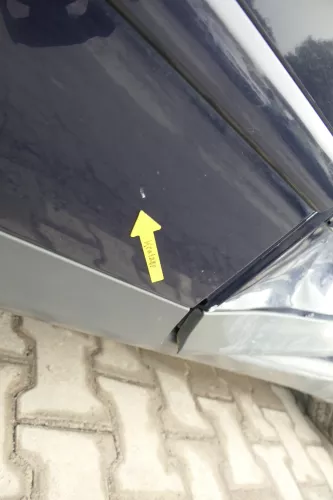 Audi A4 B6 8E nur Türblatt Tür vorne links Fahrertür blau lila LY5K Kombi+Limo (164734)