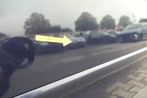 Audi A4 B6 8E nur Türblatt Tür vorne links Fahrertür blau lila LY5K Kombi+Limo (164734)