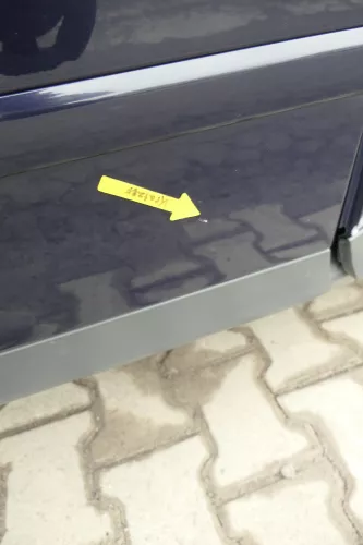 Audi A4 B6 8E nur Türblatt Tür vorne links Fahrertür blau lila LY5K Kombi+Limo (164734)