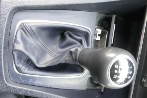 Audi A4 B6 8E Schaltknauf Schaltsack Schaltknüppel 5-Gang Leder original blau ma (164749)