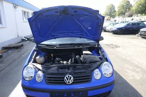 VW Polo 9N Motorhaube Klappe Haube vorne blau LA5F uni bis ca. Bj. 2004 (164816)
