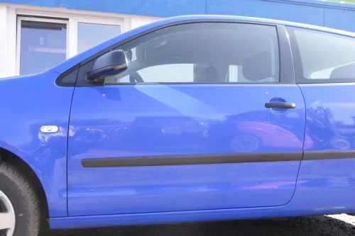 VW Polo 9N 9N3 Tür vorne links Fahrertür 2/3-Türer blau LA5F ohneAnbautei