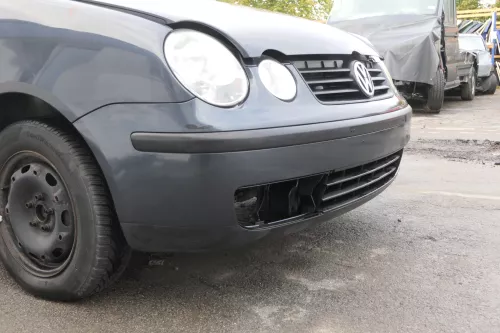 VW Polo 9N Stoßstange Frontstoßstange vorne grau LC7V (164835)