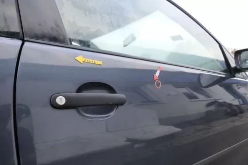 VW Polo 9N 9N3 Tür vorne rechts Beifahrertür 2/3-Türer grau LC7V ohneAnbautei (164837)