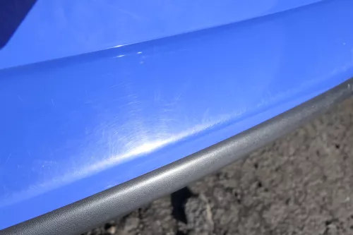 VW Polo 9N 9N3 Stoßstange hinten Heckstoßstange Stoßfänger blau LA5F (164852)