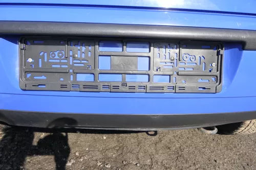 VW Polo 9N 9N3 Stoßstange hinten Heckstoßstange Stoßfänger blau LA5F (164852)