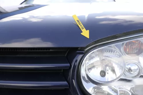 VW Golf 4 Motorhaube Haube Klappe vorne blau LA5G (164872)