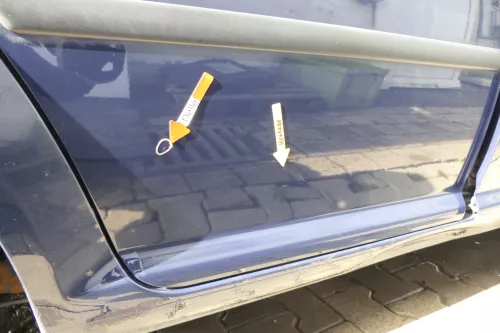 VW Golf 4 Bora Tür hinten rechts nur Kombi /Variant blau LA5G ohne Anbauteile (164876)